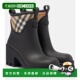 潮奢 舒适时尚 Burberry 女士 1h可退 black黑色 巴宝莉 格纹雨靴