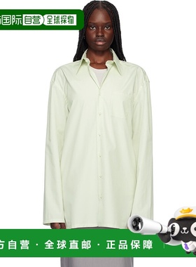 1h可退 潮奢 Rier 女士 绿色 Popeline Cotton 衬衫 SHT26PPC