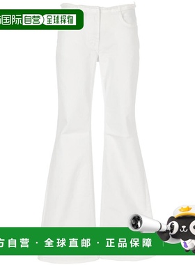 GIVENCHY 女士牛仔裤 SS2025 白色喇叭裤 BW514L5YB4100