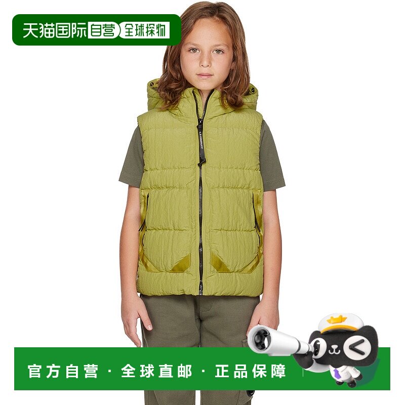 1h可退 潮奢 C.P. Company 女童 黄色 Saint-Peter Goggle 儿童羽