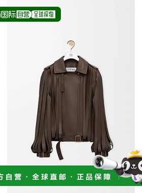 1h可退 潮奢 LOEWE 罗意威 女士 棕色夹克 S540Y34L65