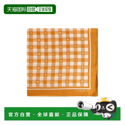 COACH 女士围巾 29COWC5788330803 AW2026 蔻驰 Silk 橙色scarf