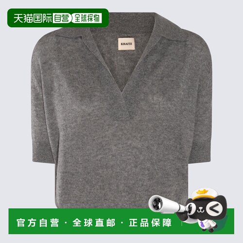 1h可退 KHAITE 女士针织衫 8787605244 SS2026 灰色 Shrunken Jo