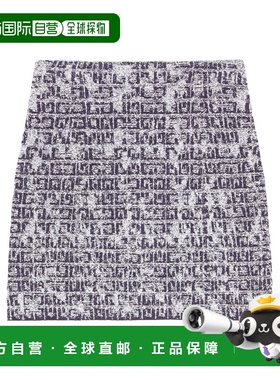 GIVENCHY 女士半身裙 BW40VP4ZME410 AW2024 蓝色 4G图案半身裙