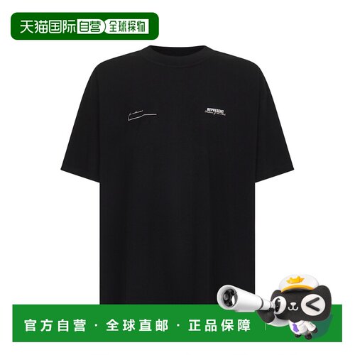 Represent 男士T恤 MLM4274001 SS2026 黑色 短袖T恤支付后1h可退