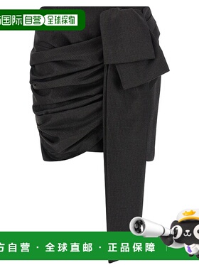 PINKO 女士半身裙 106144A305Z99 AW2025 黑色 'Alejandrina' ski