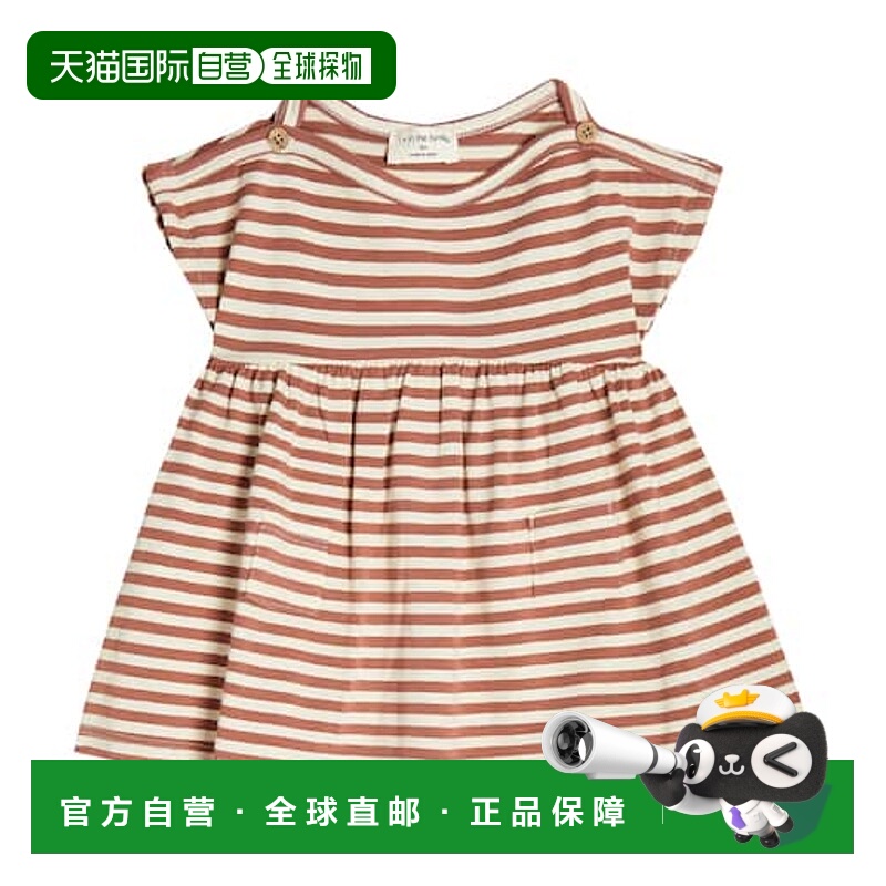 1h可退 潮奢 1 + In The Family 婴儿 Lia 条纹棉混纺连衣裙童装