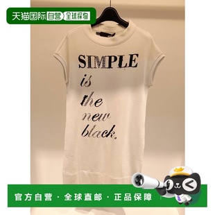 MOSCHINO 白色 女士T恤 AW2021 圆领连衣 W575501M3478A01 1h可退