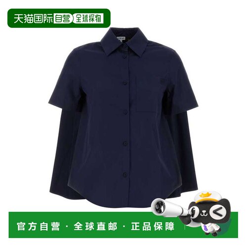 LOEWE 女士衬衫 S616Y05X68NAVYBLUE SS2026 蓝色 支付后1h可退