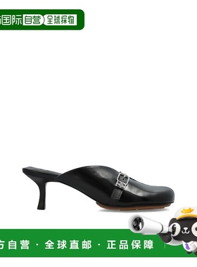 GANNI 女士高跟鞋 S32165209099 AW2025 黑色 Heeled mules ‘Sue