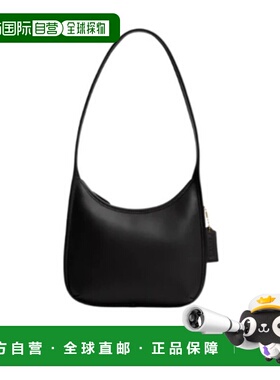 COACH 女士单肩包 CAF11B4BK AW2025 黑色 拉链单肩包蔻驰斜挎包