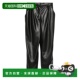 女士休闲裤 Eco FF0PN190XH820PA BALMAIN 黑色 leather trous