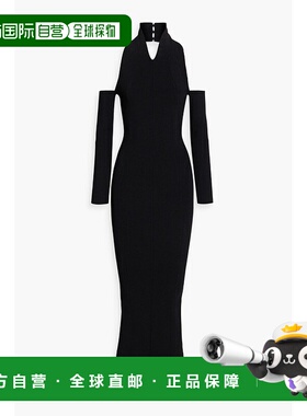 1h可退 潮奢 KHAITE 女士 Sutton 露肩弹性针织挂脖长款连衣裙 93