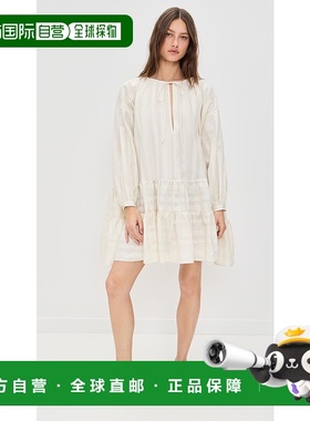 1h可退 潮奢 MARQUES' ALMEIDA 女士 浅褐色织纹宽松款层叠褶皱连