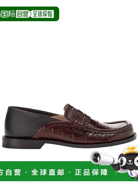 LOEWE 男士商务正装鞋 MLSC290X012999 AW2025 深棕色 Campo 乐福