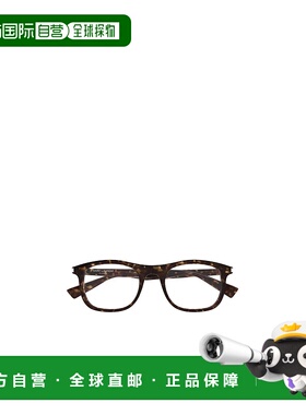 SAINT LAURENT 男士眼镜 SL811002 AW2025 深棕色 矩形镜框