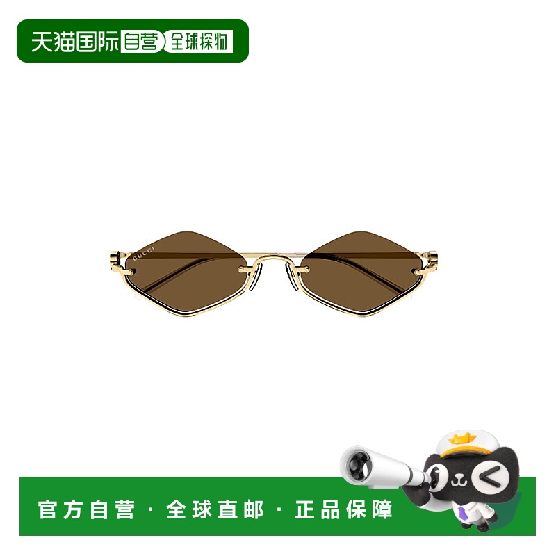 1h可退 GUCCI 女士眼镜 GG1604S002 SS2025 绿色 GUCCI Sunglasse