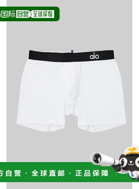 alo yoga 纯色四角透气平角短裤 男款a0191m