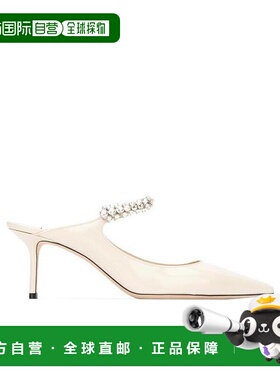 JIMMY CHOO 女士凉鞋 BING65PATLINEN CO 白色 Bing 65 mules高跟