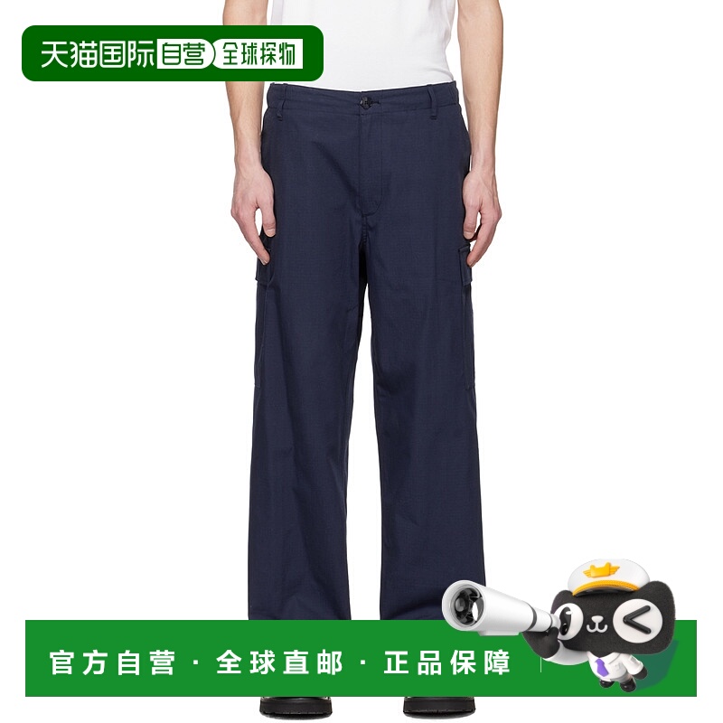 1h可退 KENZO 男士休闲裤 FD55PA2429DD77 SS2023 蓝色工装裤