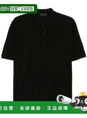 PRADA 男士T恤 UMB92516AISOOOF0002 SS2025 黑色短袖