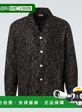 1h可退 潮奢 Bode 男士 亮片罗缎衬衫 black黑色 舒适时尚