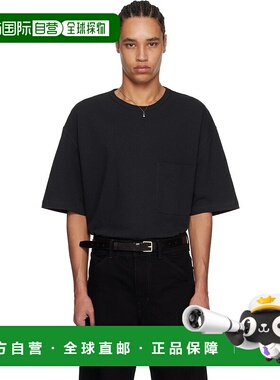 1h可退 潮奢 Lemaire 男士 黑色 Boxy Short Sleeve T 恤 TO1382L