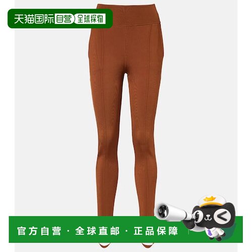 Chloe 蔻依 女士 高腰踩脚打底裤 brown棕色 舒适时尚