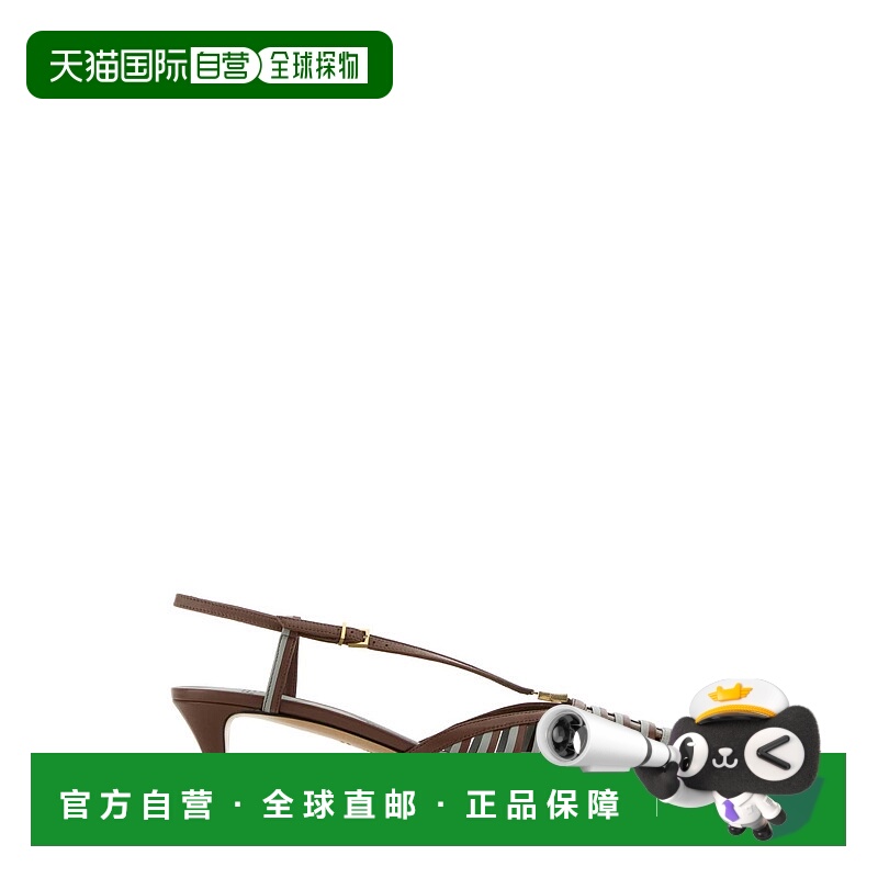 1h可退 FENDI 女士凉鞋 8J8703AU29F1STM SS2025 棕色 Fendi Heel