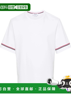 THOM BROWNE 男士T恤 MJS282AJ0199100 CO 白色 White cotton t-s