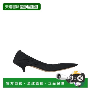 THE ROW 女士高跟鞋 F1542W2567BLK AW2025 黑色 Liisa 棉质猫跟