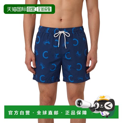 CELINE 男士泳装 RZ01O3K54GKL5 AW2026 蓝色 阔腿泳裤短裤