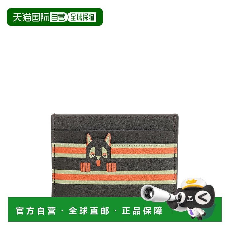 LOEWE 女士钱包 C643322X530155 SS2026 黑色 Futurist cat card