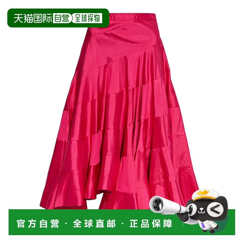 TORY BURCH 女士半身裙 168664654 AW2025 红色 Silk Flared Midi