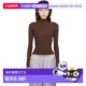 女士 潮奢 1h可退 Everybody SKIMS Fits 上装 棕色 Turtleneck