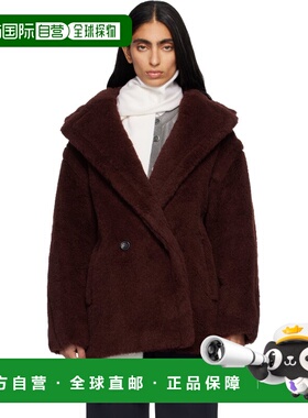 1h可退 潮奢 MaxMara 麦斯玛拉 女士 酒红色 Olga 大衣 252108603