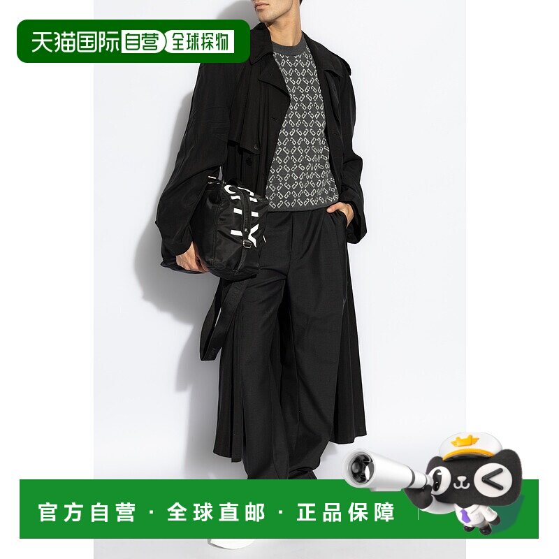 GIVENCHY 男士针织毛衣 BM90TH4YKY030 CO 黑色 徽标圆领毛衣