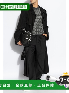 GIVENCHY 男士针织毛衣 BM90TH4YKY030 CO 黑色 徽标圆领毛衣