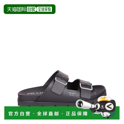 PRADA 男士拖鞋 2X31593LKKF0002 SS2026 黑色 Sandal with doubl