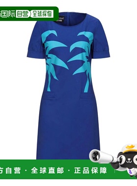 1h可退 潮奢 moschino 女士 中长连衣裙 blue蓝色 舒适时尚