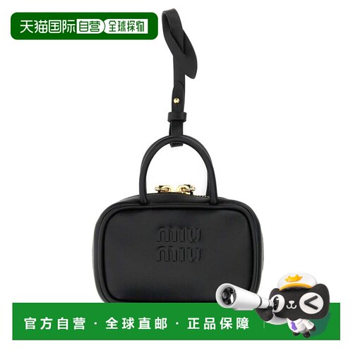 MIU MIU 女士钥匙扣 5NR036AF8WF0002 AW2025 黑【付后1h可退】