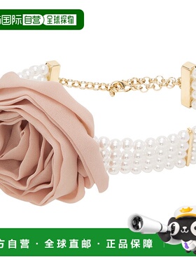 1h可退 潮奢 Blumarine 蓝色情人 女士 白色 & 粉色 Metal Faux-P