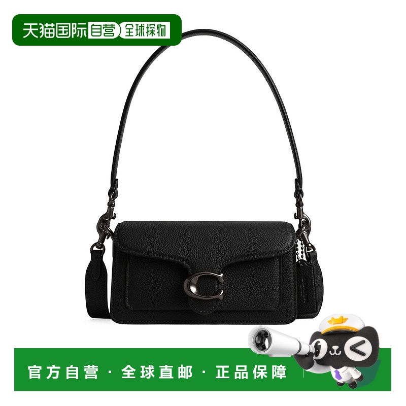1h可退 COACH 女士斜挎包 CY201V5BLK CO 黑色 Tabby 20徽标单肩