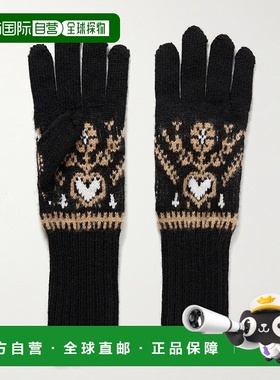 1h可退 潮奢 KHAITE 女士 Domini 'Fair Isle' 羊绒手套 18100615