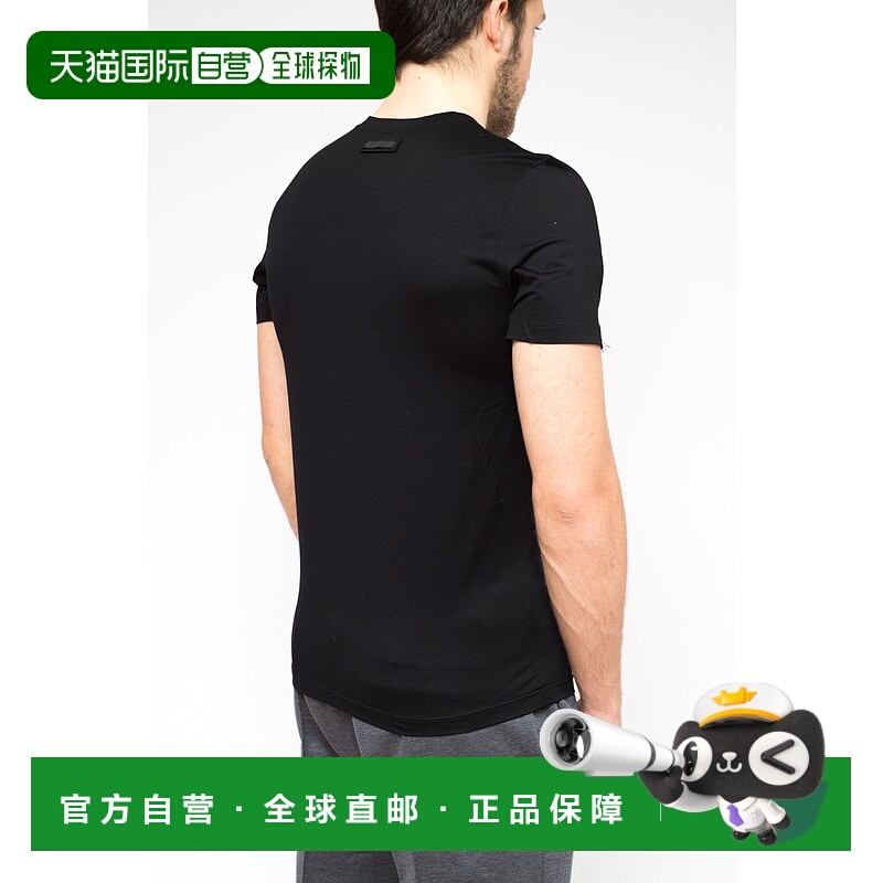 1h可退 PRADA 男士T恤 UJM564S092710F0002 AW2024 黑色短袖