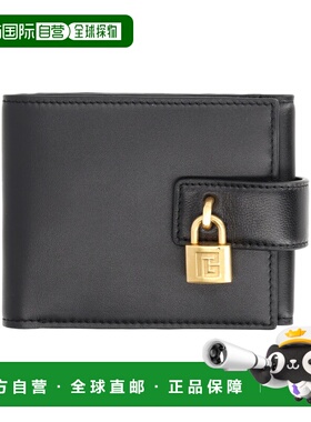BALMAIN 男士钱包 GM1NE094LNAH0PA SS2026 黑色 TRIFOLD WALLET