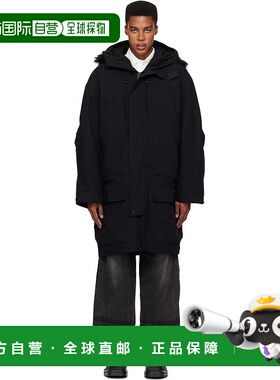 1h可退 潮奢 032c 男士 黑色 OSL2BER Dropped Waist 派克大衣 F2