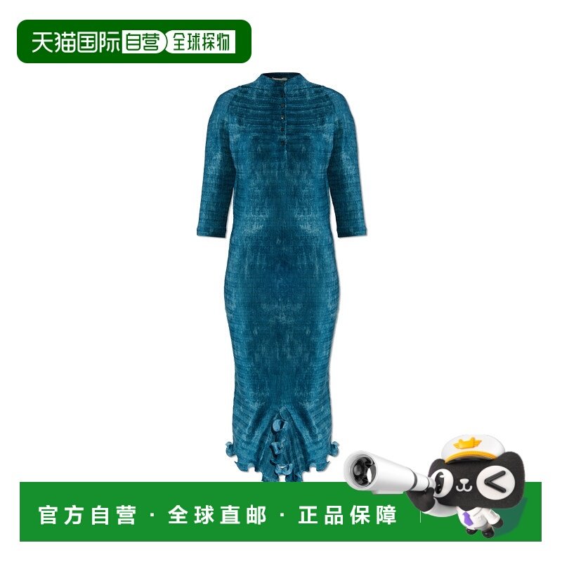 FENDI 女士连衣裙 FDD417AVJEF1TRR AW2025 蓝色 Teal green visc
