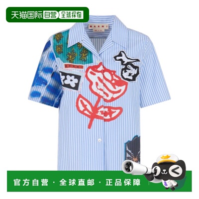 MARNI 女士衬衫 CAMA0628SXUSCY28STB50 AW2025花色短袖