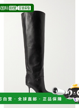 1h可退 潮奢 Jimmy Choo 周仰杰 女士 Cycas 95 皮质过膝靴子 CYC